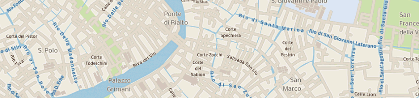 Mappa della impresa dal venexian di berto derna e rinaldo sergio a VENEZIA