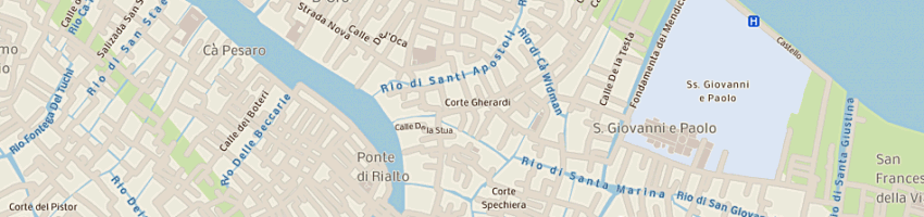 Mappa della impresa la bottega dell'artigiano a VENEZIA
