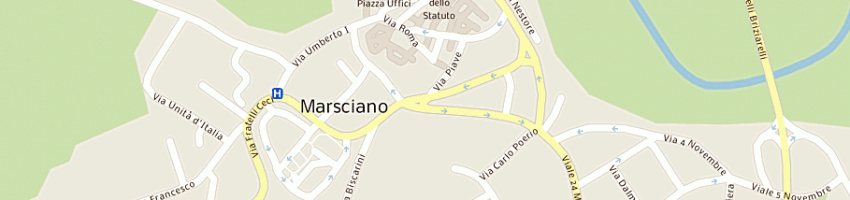 Mappa della impresa ranocchia cuttini donatello a MARSCIANO