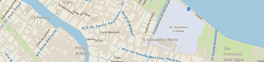 Mappa della impresa rossetto alberto a VENEZIA