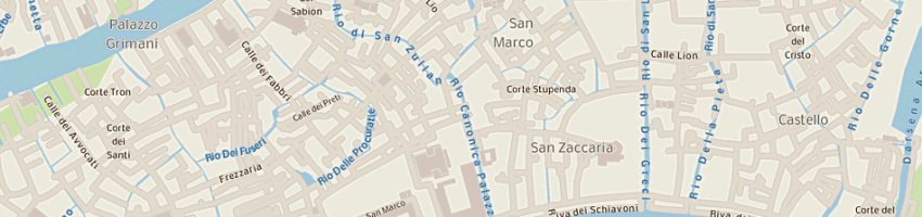 Mappa della impresa hotel al ponte dei sospiri a VENEZIA
