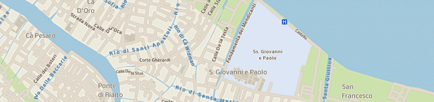 Mappa della impresa roberta di camerino brand diffusion srl unip a VENEZIA