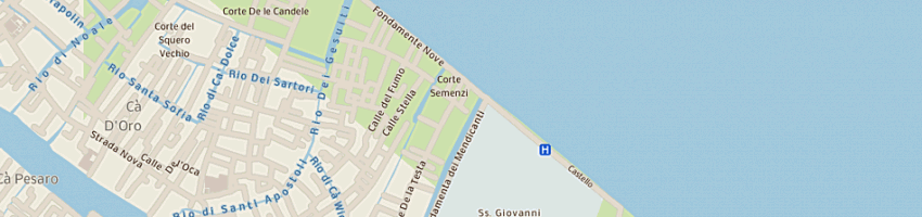 Mappa della impresa squero canaletto di price thomas francis a VENEZIA