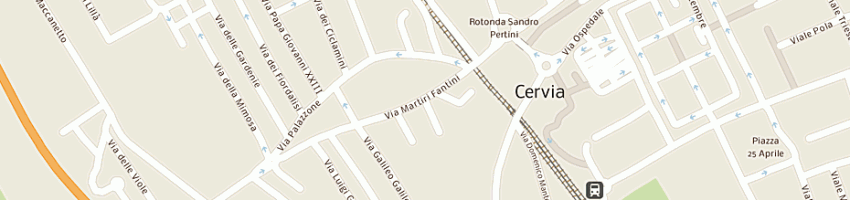 Mappa della impresa pirini fabio a CERVIA