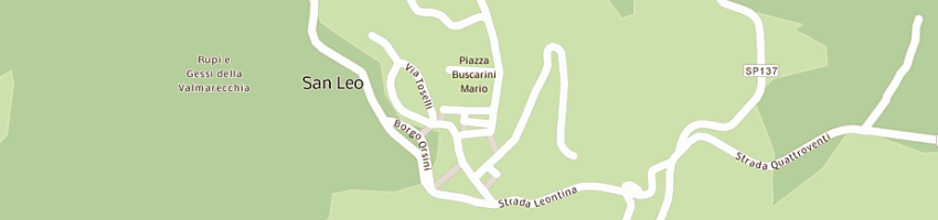 Mappa della impresa autolinee benedettini snc di benedettini corrado e c a SAN LEO