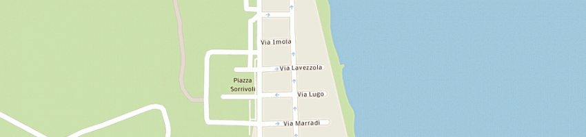Mappa della impresa albergo man a RAVENNA