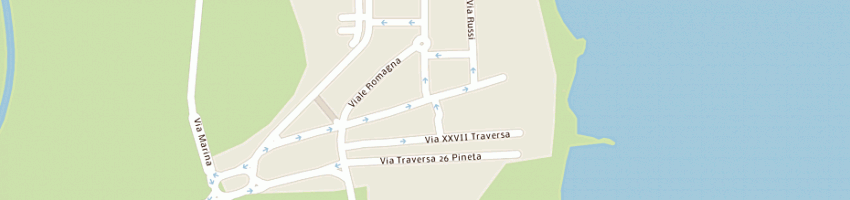Mappa della impresa bagno nettuno lido di savio a RAVENNA