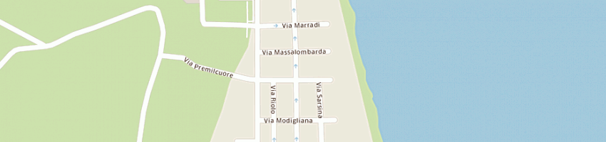Mappa della impresa ristorante nido del falco a RAVENNA