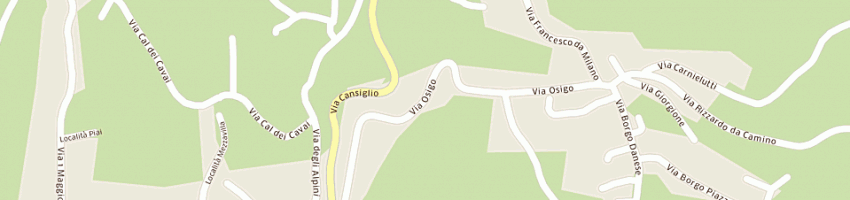 Mappa della impresa asilo infantile a FREGONA