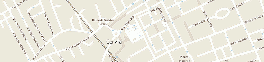Mappa della impresa unione italiana del lavoro a CERVIA