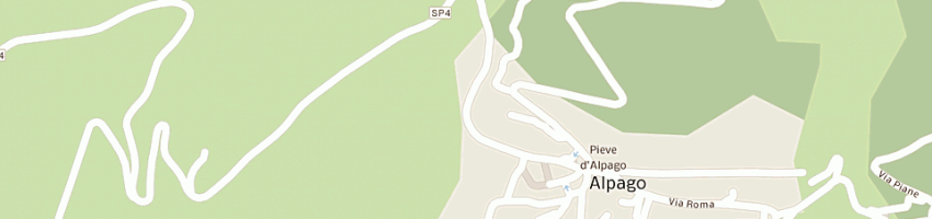 Mappa della impresa de pra' materie plastiche di piervincenzo de pra' e c (sas) a PIEVE D ALPAGO