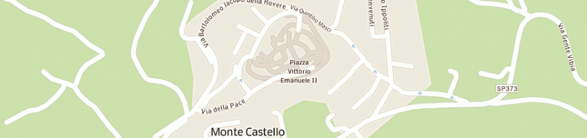 Mappa della impresa bar centrale a MONTE CASTELLO DI VIBIO