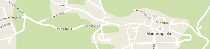 Mappa della impresa sci bar pizzeria tavola calda di allegretti e c snc a MONTECOPIOLO