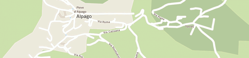 Mappa della impresa scuole elementari a PIEVE D ALPAGO