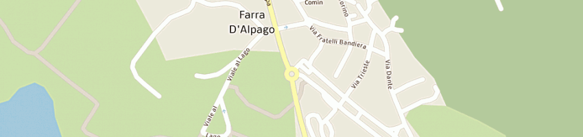 Mappa della impresa farmacia padovan dr giuseppina a FARRA D ALPAGO