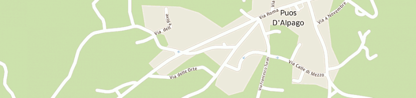 Mappa della impresa casa di soggiorno a PUOS D ALPAGO