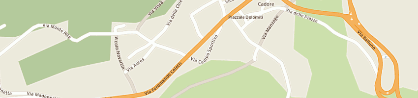 Mappa della impresa zanette vanda a PIEVE DI CADORE