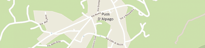 Mappa della impresa bi-da sas elaborazione dati di da-via' giulio e c a PUOS D ALPAGO