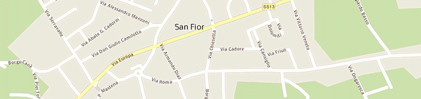 Mappa della impresa perozzo emilio a SAN FIOR