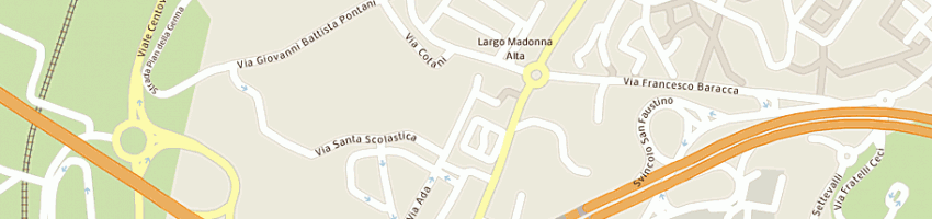 Mappa della impresa alberati federico a PERUGIA