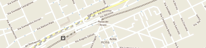 Mappa della impresa satmo - societa in nome collettivo di graziella ghizzoni e c a ROMA