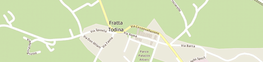 Mappa della impresa grossi giampiero a FRATTA TODINA