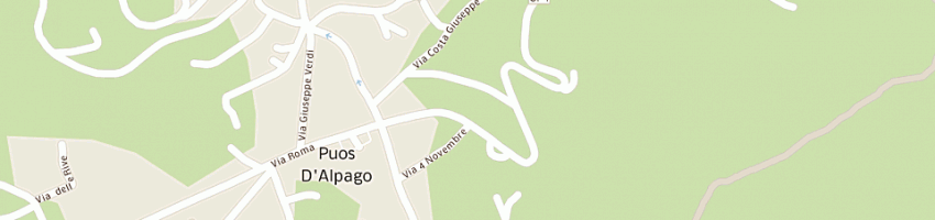 Mappa della impresa saviane adriano a PUOS D ALPAGO