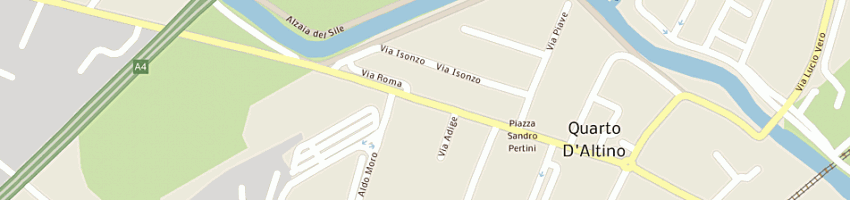 Mappa della impresa bar cotton blu a quarto d altino
