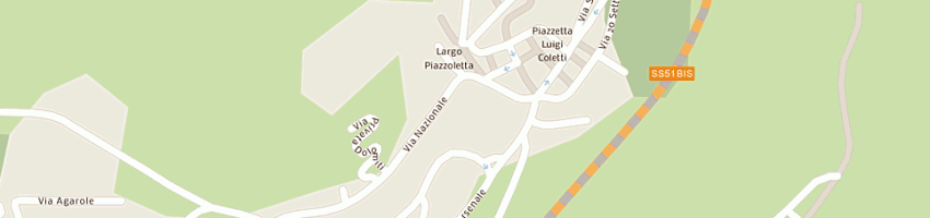 Mappa della impresa bar ai cacciatori a PIEVE DI CADORE
