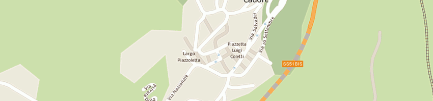 Mappa della impresa paludetti sport di paludetti r e c (snc) a PIEVE DI CADORE