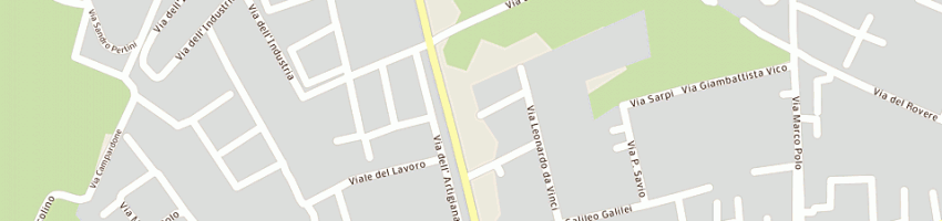 Mappa della impresa scoop abbigliamento sas di perozzo pia e c a GODEGA DI SANT URBANO
