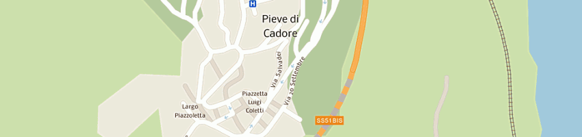 Mappa della impresa figurella 2000 srl a PIEVE DI CADORE