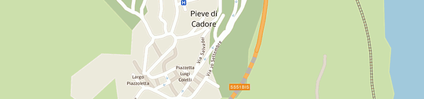 Mappa della impresa cassa di risparmio di padova e rovigo spa a PIEVE DI CADORE