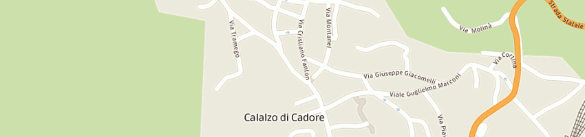 Mappa della impresa del monego nelso a CALALZO DI CADORE