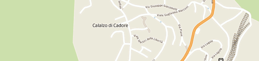 Mappa della impresa mario dina piccin a CALALZO DI CADORE