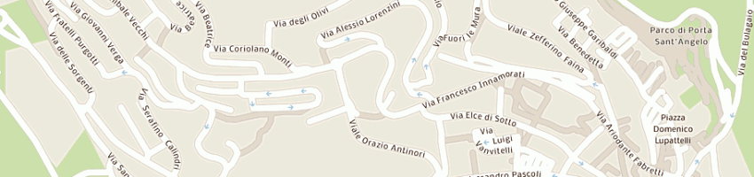 Mappa della impresa carrozzeria peducci roberto a PERUGIA