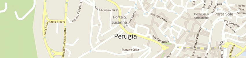 Mappa della impresa orient impex (sas) a PERUGIA
