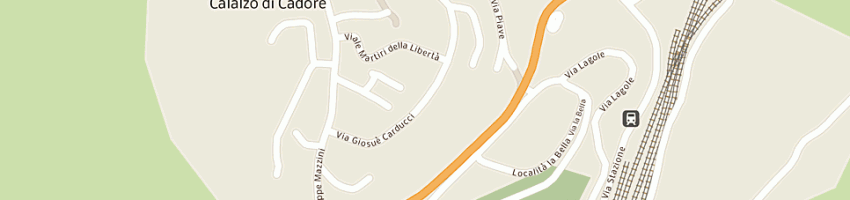 Mappa della impresa albergo giardino a PIEVE DI CADORE