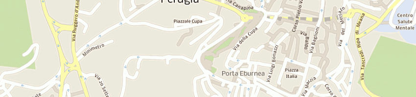 Mappa della impresa spazio bianco a PERUGIA