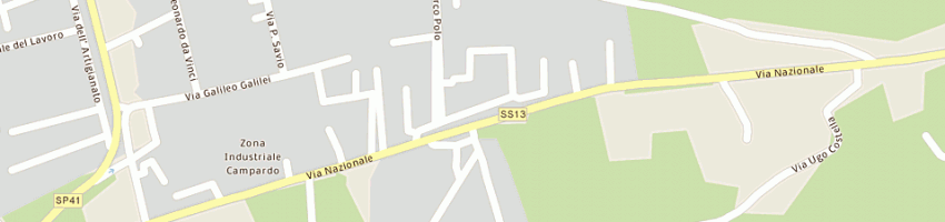 Mappa della impresa solandra viaggi di sonego alessandra e c sas a GODEGA DI SANT URBANO