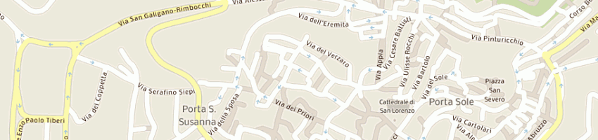 Mappa della impresa club passion tattoo a PERUGIA