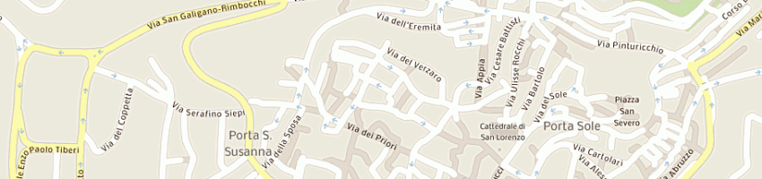 Mappa della impresa caponi fausto a PERUGIA