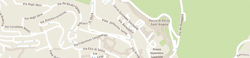 Mappa della impresa agenzia per il diritto allo studio universitario a PERUGIA