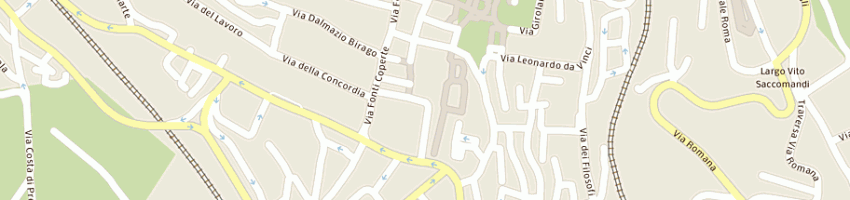 Mappa della impresa panetteria gatti snc a PERUGIA