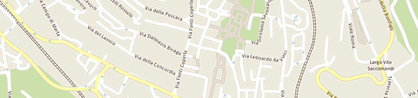 Mappa della impresa l'arca di tinozzi primo sas a PERUGIA