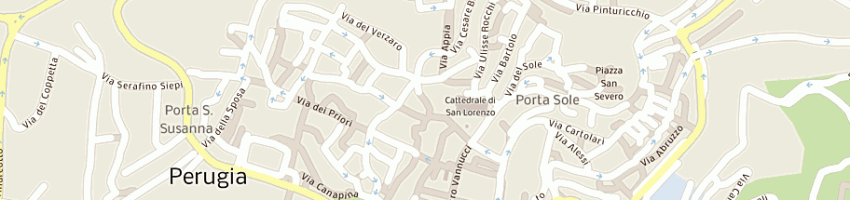 Mappa della impresa tabaccheria articoli da regalo marchei m a PERUGIA