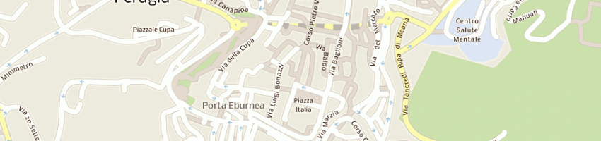 Mappa della impresa arche' servizi immobiliari sas a PERUGIA