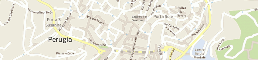 Mappa della impresa club alpino italiano a PERUGIA