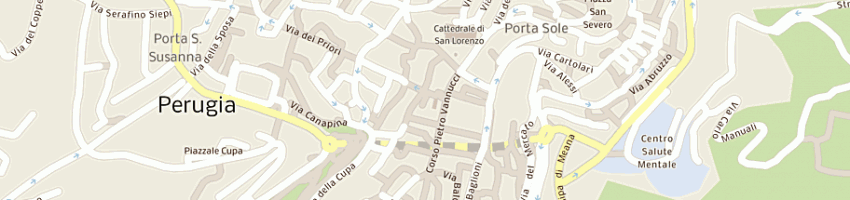 Mappa della impresa sandri pasticceria e ricevimenti sas di schucani mcarla a PERUGIA