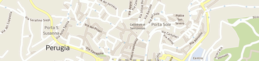 Mappa della impresa caffe' arco sas a PERUGIA